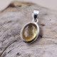 Pendentif en argent et citrine