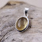 Pendentif en argent et citrine