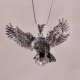 Pendentif en argent "aigle" et perle