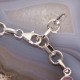 Bracelet en argent et quartz lavande