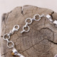 Bracelet en argent et oeil de tigre