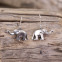 Boucles d'oreilles en argent "éléphant"
