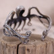 Bracelet rigide en argent - pieuvre