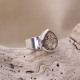 Bague en argent et super seven