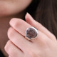 Bague en argent et super seven