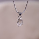 Pendentif en argent et diamant Herkimer