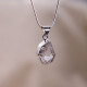 Pendentif en argent et diamant Herkimer