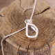 Pendentif en argent et diamant Herkimer
