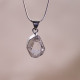 Pendentif en argent et diamant Herkimer