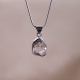 Pendentif en argent et diamant Herkimer