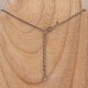 Collier d'exception en argent avec topaze bleue et marcassite