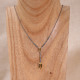 Collier d'exception en argent avec citrine et marcassite