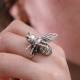 Bague en argent - abeille