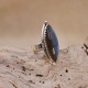 Bague en argent et labradorite