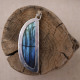 Pendentif en argent et labradorite