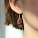 Boucles d'oreilles en argent et tourmaline