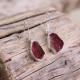 Boucles d'oreilles en argent et tourmaline