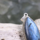 Pendentif en argent et labradorite