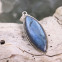 Pendentif en argent et labradorite