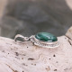 Pendentif en argent et malachite