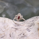 Bague en argent et racine de Rubis