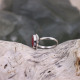 Bague en argent et racine de Rubis