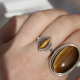 Bague en argent et oeil de tigre