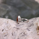 Bague en argent et cornaline