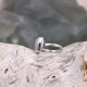 Bague en argent et quartz rose