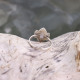 Bague en argent et quartz rose