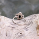 Bague en argent et onyx