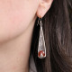 Boucles d'oreilles en argent et cornaline