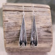 Boucles d'oreilles en argent et onyx