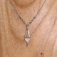 Collier d'exception en argent avec nacre et marcassites