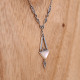 Collier d'exception en argent avec nacre et marcassites