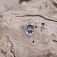 Pendentif d'exception en argent "hibou" avec grenat et marcassite