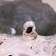 Bague en argent et black star