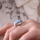 Bague en argent et larimar