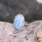 Bague en argent et larimar