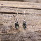 Boucles d'oreilles en argent et topaze mystique