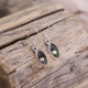 Boucles d'oreilles en argent et topaze mystique