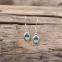 Boucles d'oreilles en argent et apatite