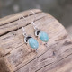 Boucles d'oreilles en argent et amazonite