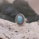 Bague en argent et amazonite