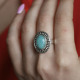 Bague en argent et amazonite