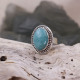 Bague en argent et amazonite