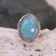 Bague en argent et amazonite