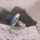 Bague en argent et amazonite