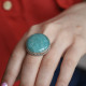 Bague en argent et amazonite