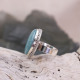 Bague en argent et amazonite